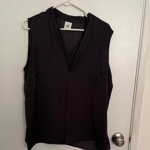 CAbi Elegant Black V-Neck Blouse